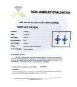 Eyecatching 18kt Turquoise and Aquamarine Dangle Earrings