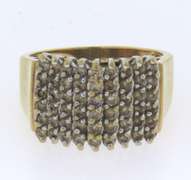 10kt Diamond Pyramid Band