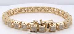 Impressive Diamond Yellow Gold Bracelet