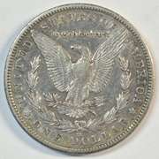 Rare key date 1881-CC Morgan Silver Dollar in XF/AU