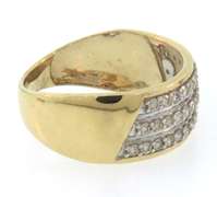 Great 3 Ring Wedding Set in 14kt Yellow Gold