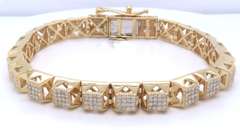 Impressive Diamond Yellow Gold Bracelet