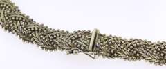 Vintage Sterling Silver Braided Necklace