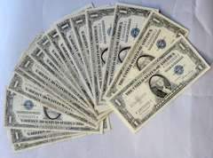 15 Nicer 1935 Series $1 Silver Certificates