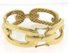 Wonderful Handmade Italian 14k Gold Chain Bracelet.