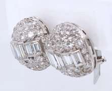 Unforgettable RBC and Baguette Cut Diamond Earrings