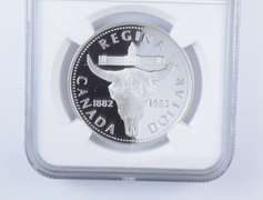 PF70 UCAM 1982 Canada $1 Silver - Regina Centennial - Graded NGC