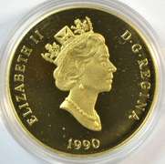 1990 Superb Gem Proof Canada $100 Gold Piece in box w/ cert