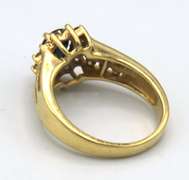 Ladies 14 KT SAPPHIRE AND DIAMOND RING