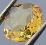 Glistening 4.49ct cushion cut untreated Whiskey Citrine