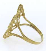 Beautiful Yellow Gold Filigree Saddle Ring