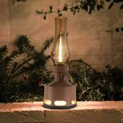 2-Light Cordless LED Oil Lamp Nightstand