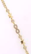 Dashing 14kt Yellow Gold Infinity Bracelet
