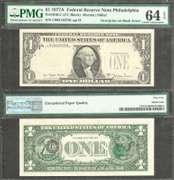 $1 1977-A FRN Overprint on Back Error PCGS Very Choice New 64PPQ