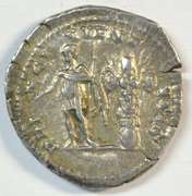 Original Mint State Geta Roman Silver Denarius 209-212 AD