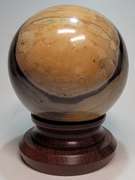 Elegant 4,480ct tan and gray Jasper sphere