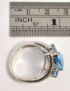 Bold WG Blue Topaz Ring