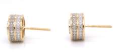 Fancy Yellow Gold Diamond Earrings