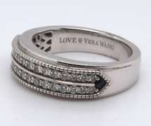 VERA WANG MENS DIAMOND WEDDING BAND 14K