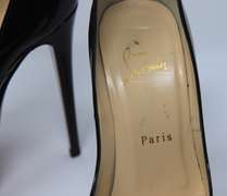 Authentic Christian Louboutin Lady Peep 150 Patent Calf