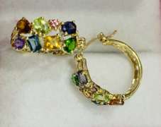 14kt Gold & Sapphire Earrings