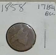 1858 Flying Eagle Cent circ