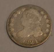 1824 4/2 Bust Dime