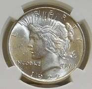 1922 Peace Dol Sil NGC MS-62