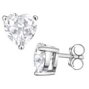 1.20 CT WHITE TOPAZ 925 STERLING SILVER EARRINGS STUD