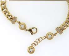 Amazing 14kt Yellow Gold Heart Lock Bracelet