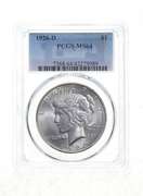 MS64 1926-D Peace Silver Dollar - Graded PCGS