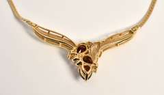 Feminine Garnet Necklace