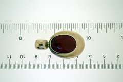 Mexico Sterling Silver Amber Pendant