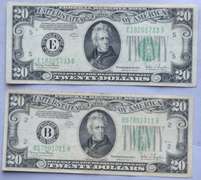 1934 D  $ 20 NY & Richmond Fed Reserve Notes