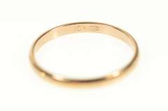 10K Rose Gold 2.2mm Rounded Simple Classic Wedding Band Ring