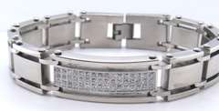 Stainless Steel CZ Bracelet