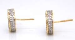 Dazzling Yellow Gold Diamond Earrings