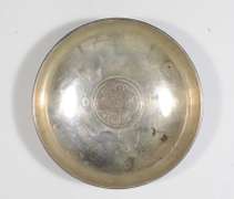 1928 Japan 50 Sen Ashtray - 29.2 Grams Silver