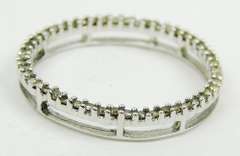 10K White Gold Diamond Eternity Pendant