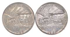 Lot (2) 1926 & 1926-S Oregon Trail Commemorative Half Dollars - Unc