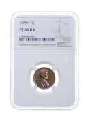 PF66 RB 1959 Lincoln Memorial Cent - Graded NGC