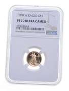 PF70 UCAM 1998-W $5 American Gold Eagle - Graded NGC