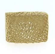 Handmade Italian 14k Gold Basket Weaved Ring