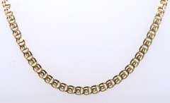 Fancy Yellow Gold Link Chain Necklace