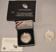 2015 US Marshalls 225 th Anniversary Proof and Unc Silver Dollars