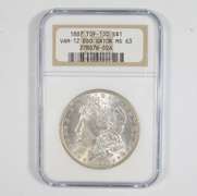 MS63 1887 Morgan Silver Dollar - VAM-12 - DDO Gator - Top-100 - NGC