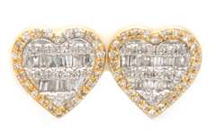 Gorgeous Yellow Gold Diamond Earrings