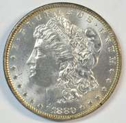 Blazing Choice BU 1880-P Morgan Silver Dollar. Real nice