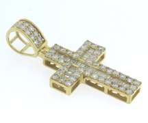Stunning +2ctw Diamond Cross Pendant