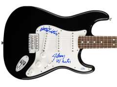 Edgar and Johnny Winter Autographed Signed Guitar